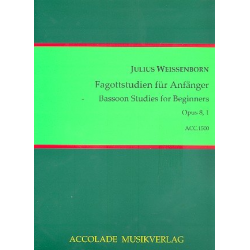 Fagott-Studien Für Anfänger Op. 8, 1 - Julius Weissenborn