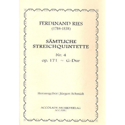 Quintett Nr. 4 G-Dur Op. 171 - Ferdinand Ries