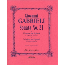 Sonata no.21 : for 3 trumpets (clarinets) - Giovanni Gabrieli
