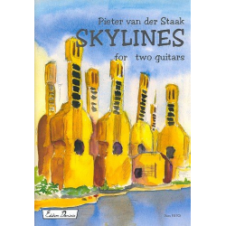 Skylines für 2 Gitarren Partitur und Stimmen - Pieter van der Staak