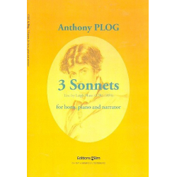 3 sonnets : for horn, piano and -Anthony Plog