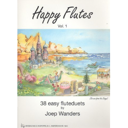 Happy Flutes vol.1 : 38 easy flute duets - Joep Wanders