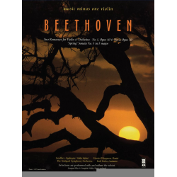 MUSIC MINUS ONE VIOLIN : 2 VIOLIN  ROMANCES AND - Ludwig van Beethoven