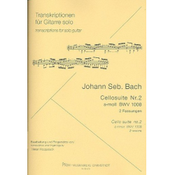 Suite d-Moll Nr.2 BWV1008 für Violoncello : - Johann Sebastian Bach