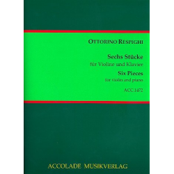 6 Stücke (Reprint) - Ottorino Respighi
