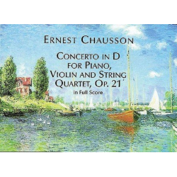 Concerto D major op.21 : for piano, - Ernest Chausson