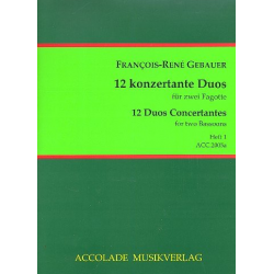 12 Duos Concertants Op. 44, 1-3 - Francois Rene Gebauer