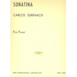 Sonatina : for piano - Carlos Surinach