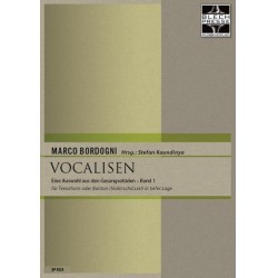 Vocalisen in tiefer Lage Band 1 (Violinschlüssel) - Marco Bordogni