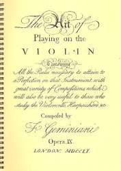 The Art of Playing the Violin : faksimilie - Francesco Geminiani