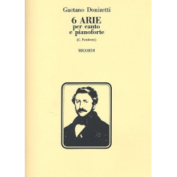 6 arie : per canto e pianoforte -Gaetano Donizetti