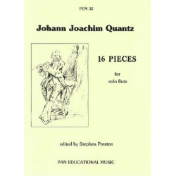 16 pieces : for solo flute - Johann Joachim Quantz