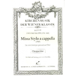 Salieri, Antonio : Missa Stylo a cappella - Antonio Salieri