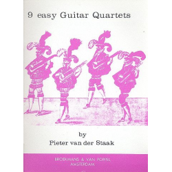 9 easy Guitar Quartets : - Pieter van der Staak
