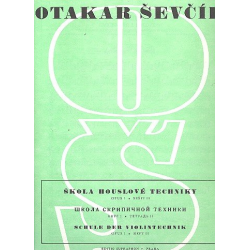 Schule der Violintechnik op.1,2 : - Otakar Sevcik