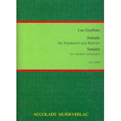 Sonate für Klarinette und Klavier - Luc Grethen