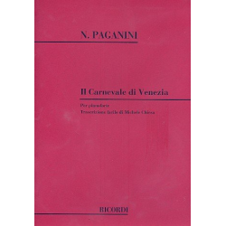 Il carnevale di Venezia : für Klavier (erleichtert) - Niccolo Paganini