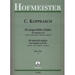 60 ausgewählte Etüden für Trompete Band 2 -Carl Kopprasch