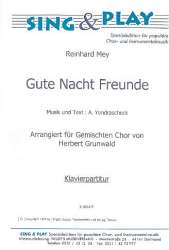 Gute Nacht Freunde : für gem Chor - Reinhard Mey