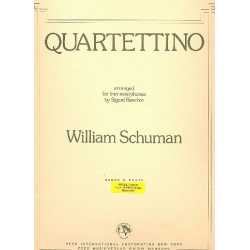 Quartettino : for 4 saxophones - William Schuman