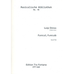 Funiculi Funicula : für 4 Blockflöten (SATB) - Luigi Denza