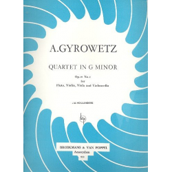 Quartet g minor op.19,2 : for flute, - Adalbert Gyrowetz