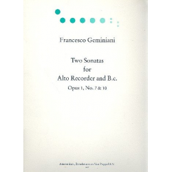 2 Sonatas op.1 nos.7+10 : - Francesco Geminiani