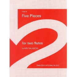 5 Pieces : for 2 flutes - Neil Saunders