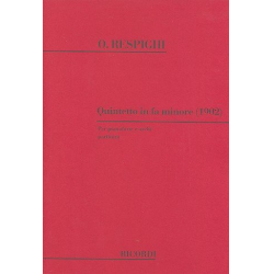 Quintetto fa minore : per pianoforte, - Ottorino Respighi