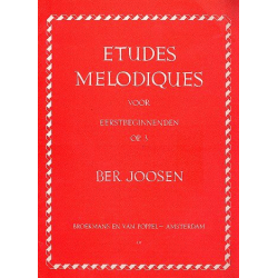 Etudes melodiques voor - Ber Joosen