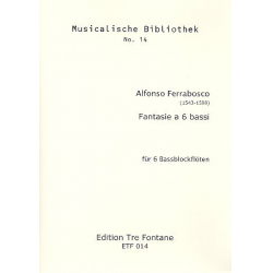 Fantasie a 6 bassi : für -Alfonso Ferrabosco