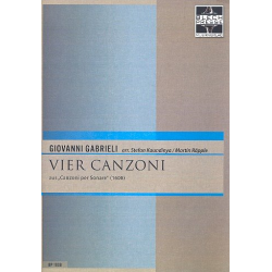 4 Canzoni : für 2 Trompete, - Giovanni Gabrieli