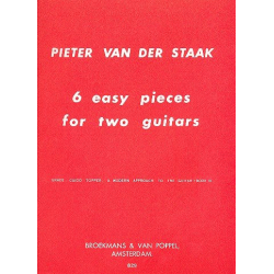 6 easy pieces : for 2 guitars - Pieter van der Staak