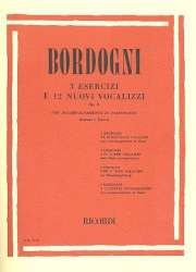 3 Esercizi e 12 nuovi vocalizzi op.8 : per - Marco Bordogni