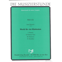 Musik für 4 Klarinetten -Josef Bönisch