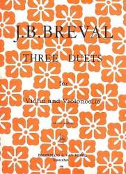 3 Duets : for violin and cello - Jean Baptiste Breval