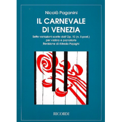 Il carnevale di Venezia op.10 : 7 variazioni - Niccolo Paganini