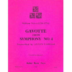 Gavotte from Symphony no.4 : - William Boyce