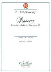 Oktober - Herbstlied op.37,10 : - Piotr Ilich Tchaikowsky (Pyotr Peter Ilyich Iljitsch Tschaikovsky)
