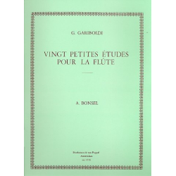 20 petites etudes : pour la flute - Giuseppe Gariboldi