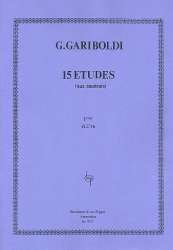 15 études : pour flûte seule - Giuseppe Gariboldi