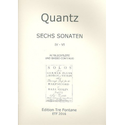 6 Sonaten Band 2 (Nr.4-6) : -Johann Joachim Quantz
