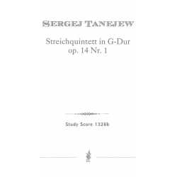 Streichquintett in G-Dur, op. 14 Nr. 1 (Stimmen) - Sergej Tanejew