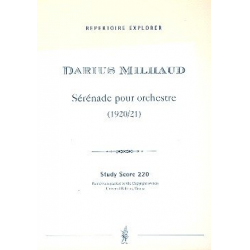 Serenade : für Orchester - Darius Milhaud