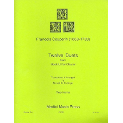12 Duets from Book 1 and 2 : - Francois Couperin