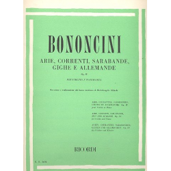Arie, Correnti, Sarabande, Gighe e Allemande - Giovanni Bononcini
