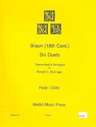 6 Duets : for flute and cello - Braun (Einsiedeln)
