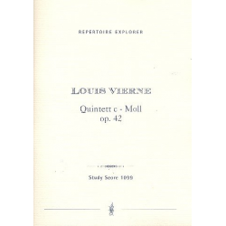 Quintett c-Moll op.42 : für 2 Violinen, -Louis Victor Jules Vierne