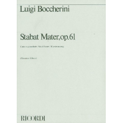 Stabat mater op.61 für Soli (SST), - Luigi Boccherini