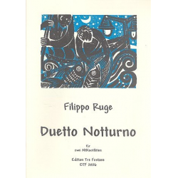 Duetto Notturno : für 2 Altblockflöten - Filippo Ruge